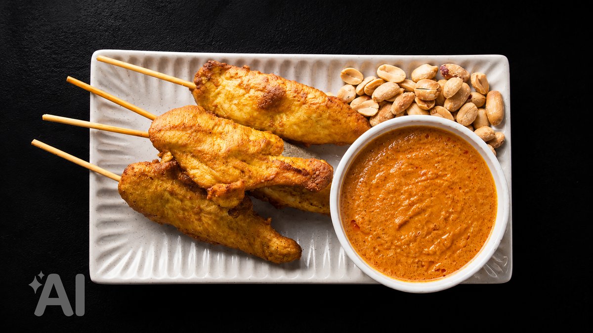 Homemade Chicken Satay (4 pcs)
