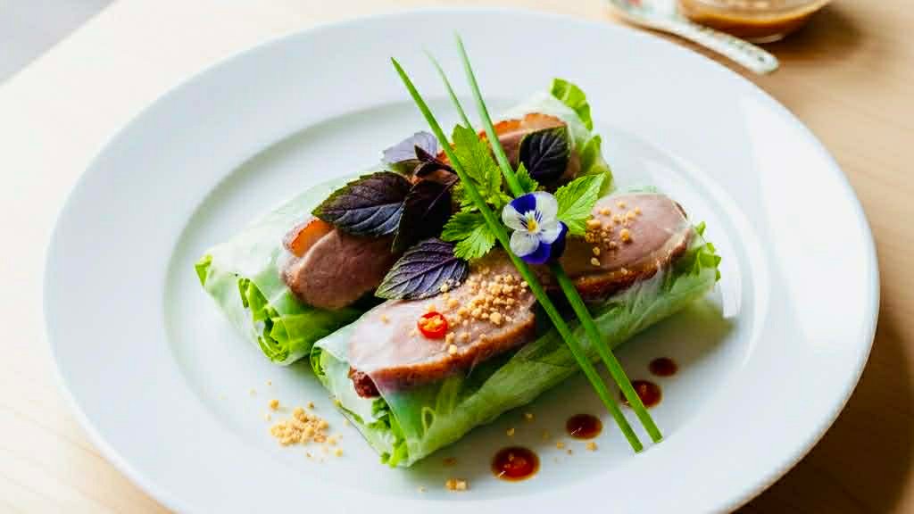 FRESH SPRING ROLLS WITH DUCK