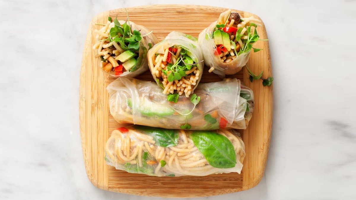 Vegetarian Spring Rools Vegeterian (2 stk)